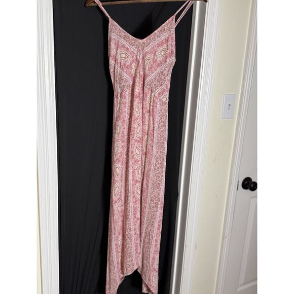 Knox Rose Dress Women M Medium White Floral Maxi Long V-Neck Button Sleeveless - Picture 2 of 8